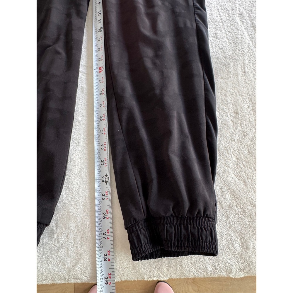 Athleta Brooklyn Textured Lined Jogger Black Camo Size 8 Travel Pants - Picture 10 of 10
